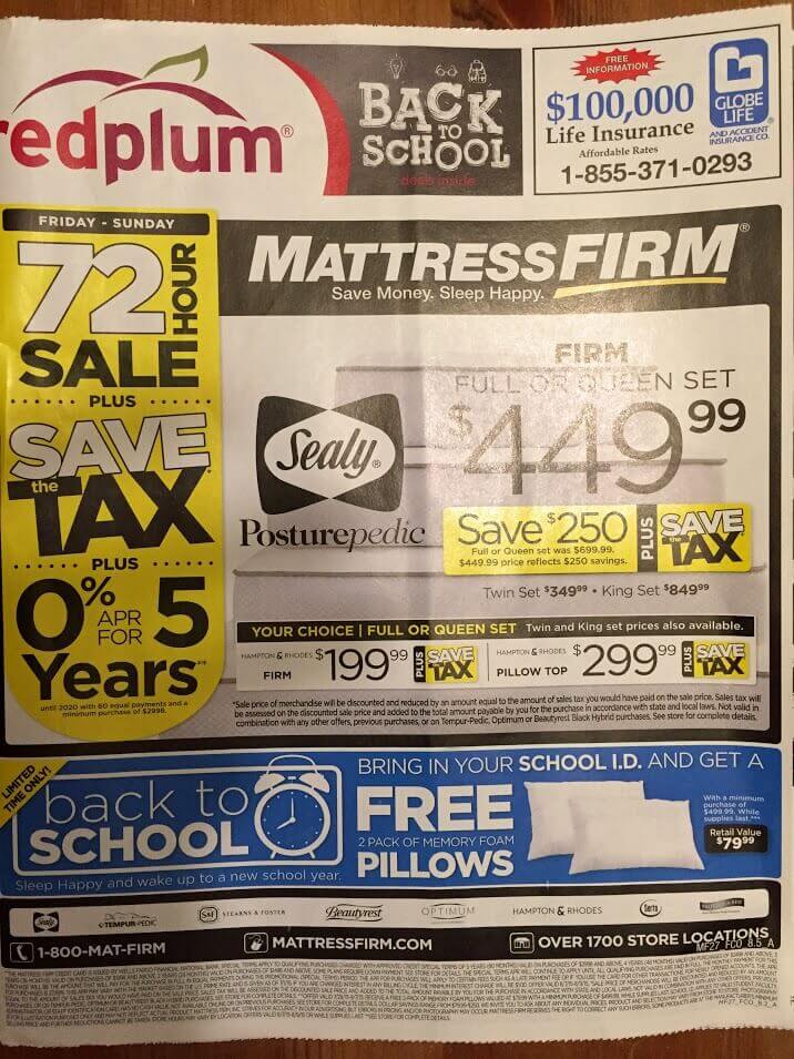 mattress firm ad