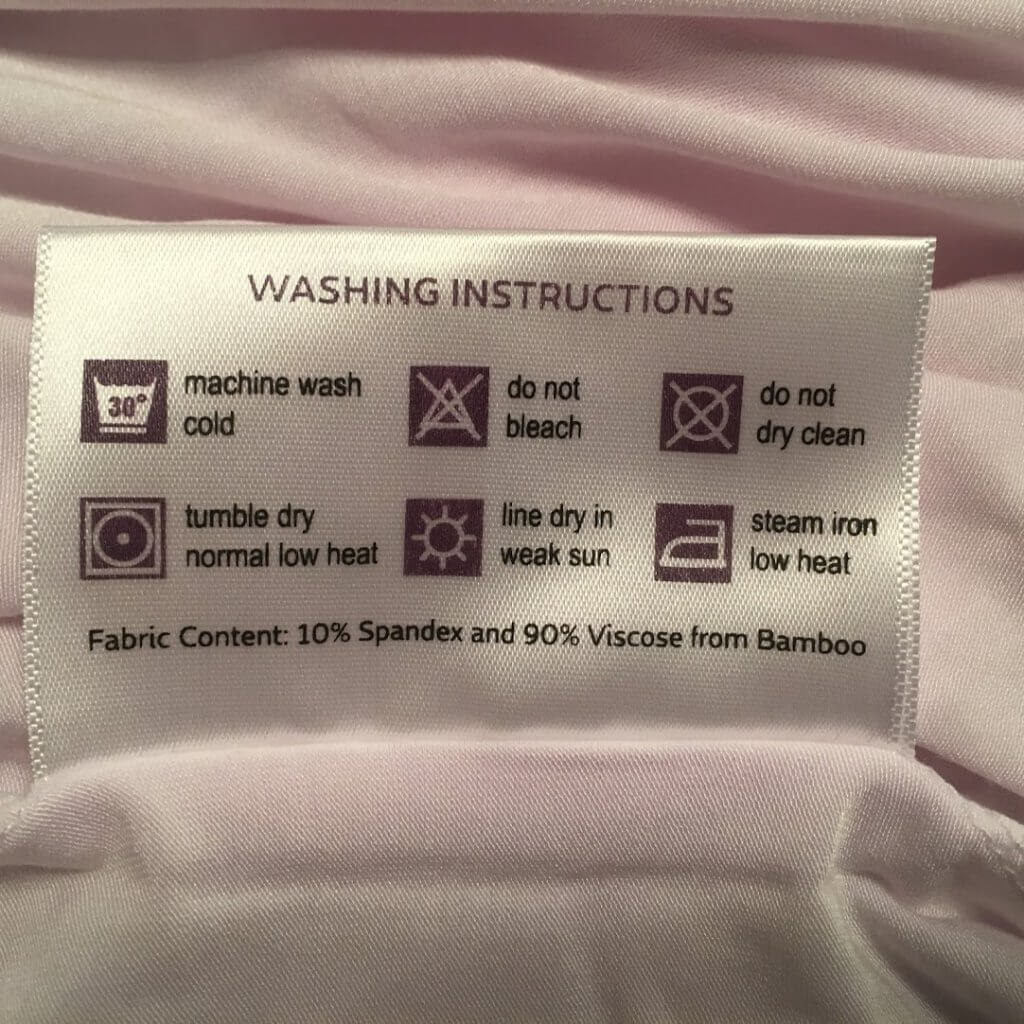 purple washing instructions