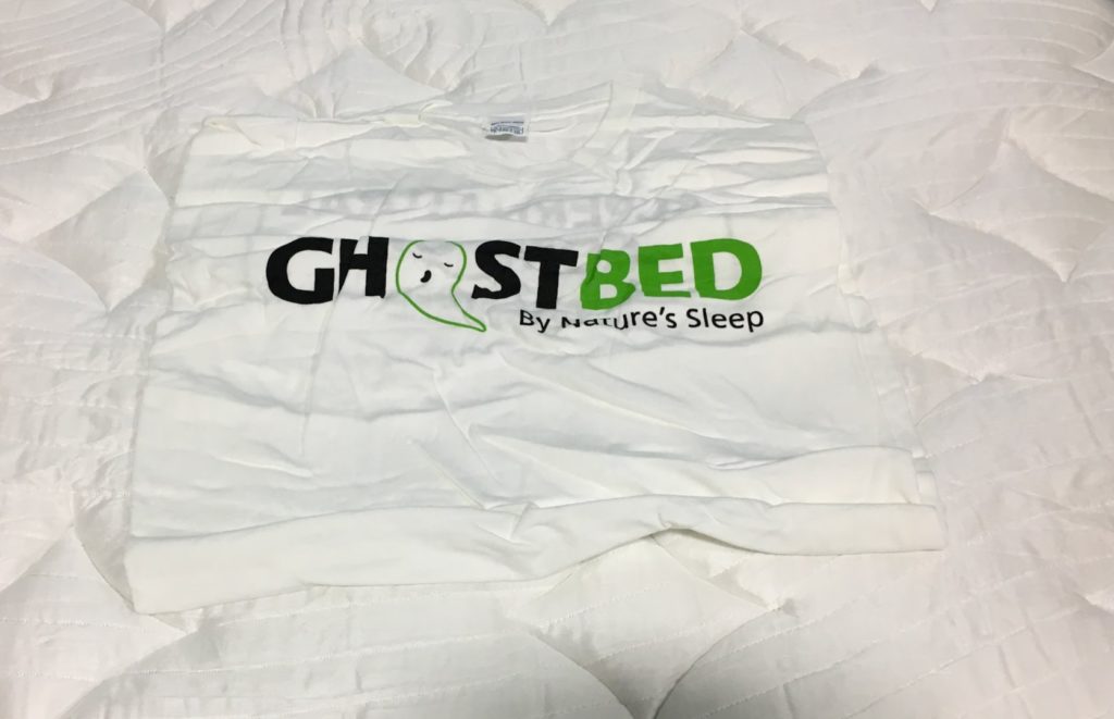 ghostbed t-shirt