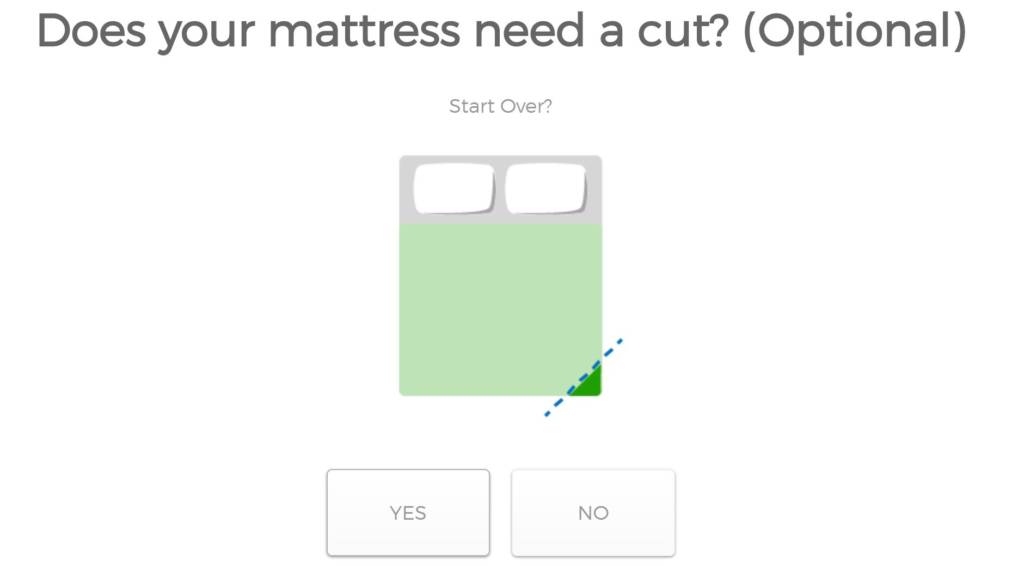 mattress cut