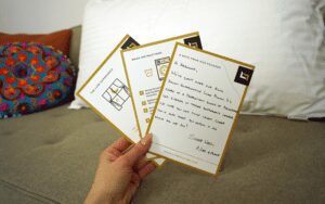 luxe pillow letter from founder