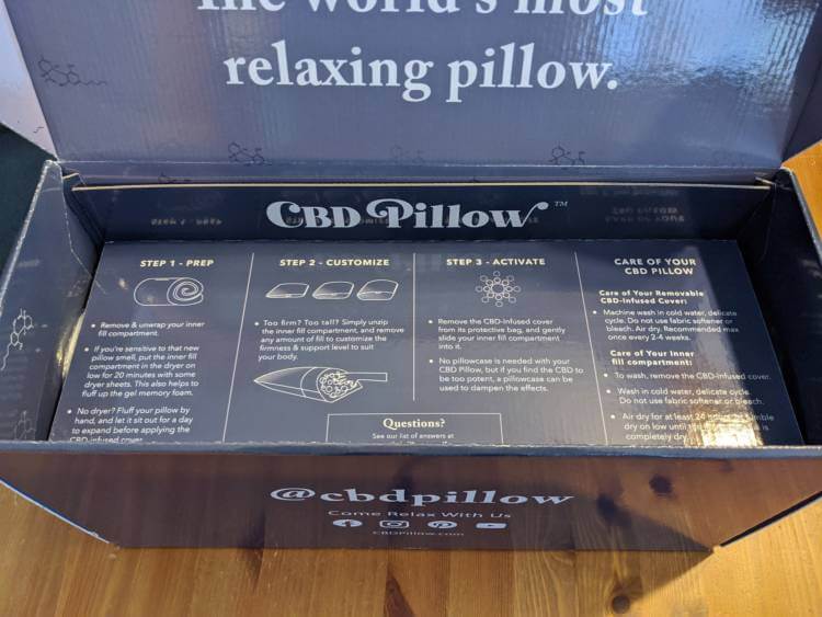 cbd pillow instructions