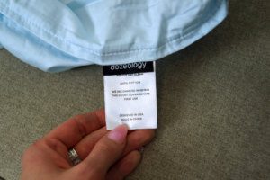 dozeology weighted blanket care tag instructions