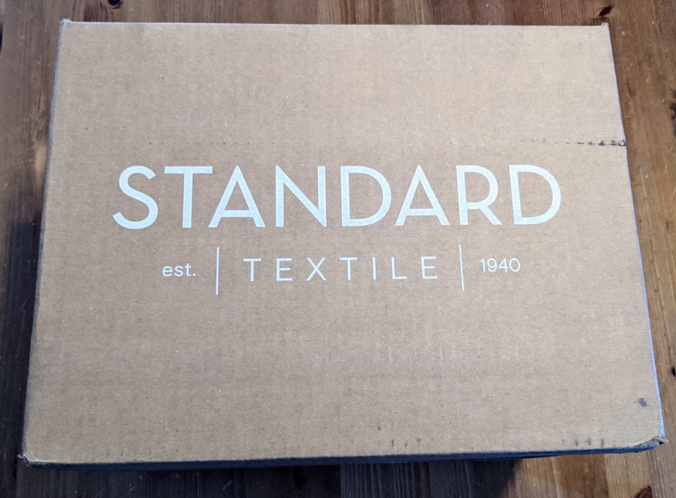 standard textile box